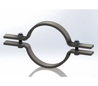 Empire Industries 50CTI0150 1-1/2 in. Copper Epoxy Coated Electro-Galvanized Steel Riser Clamp