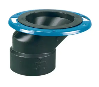 NIBCO 5848-A 4 in. Hub x 3 in. Hub ABS Offset Adjustable Closet Flange
