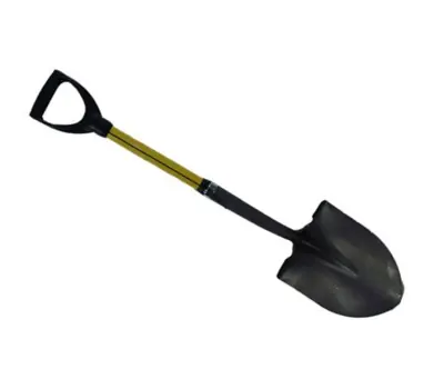 JC Whitlam #283 Super Shovel Round 16-Gauge Steel Blade 48-in Fiberglass Handle
