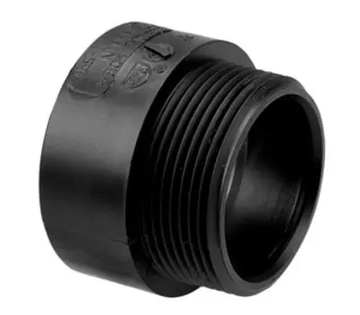 NIBCO 5804 3 in. Hub x MIPT ABS Adapter