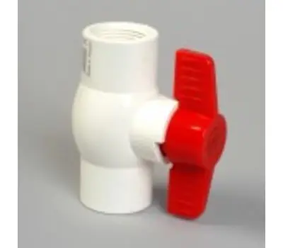 Anderson Metals Corporation 42022-32 PVC White Ball Valve SXS