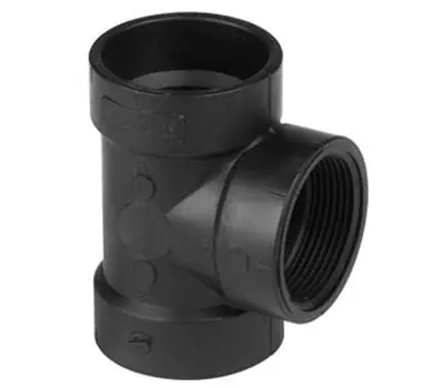 NIBCO 5811-14-V 2 ABS Flush C.O. Test Tee