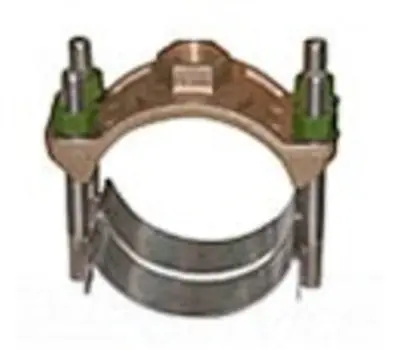A Y MCDONALD 3855-8 8 in. AWWA x 1-1/2 in. CC AWWA Cast Brass Double Strap Saddle