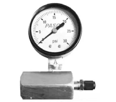 PASCO 1427 0 to 30 PSI Gas Test Gauge Assembly