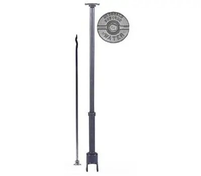 A Y MCDONALD 5607LR 5 ft Cast Iron Arch Curb Box