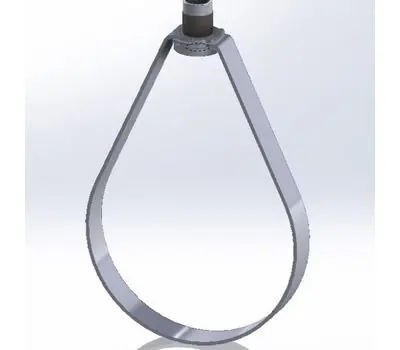 Empire Industries 310NFPA Emlok 4 in. Galvanized Steel NFPA Adjustable Swivel Ring Hanger
