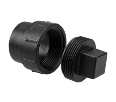 NIBCO 5816 3 in. ABS Round DWV Cleanout Adapter