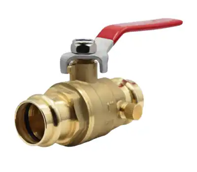 LEGEND VALVE 101-215NL 1 in. Press Forged Brass Ball Valve with Drain