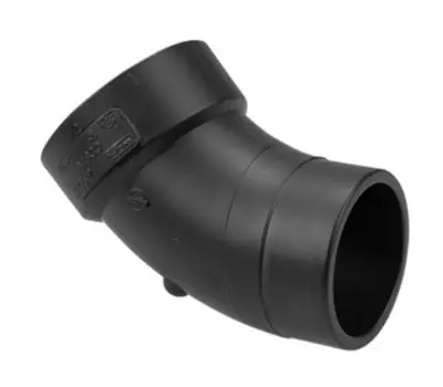 NIBCO 5806-2 1-1/2 in. Spigot x Hub ABS 45-degree Street Elbow