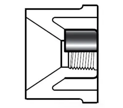 SPEARS 438-248SR 2 in Spigot x 3/4 in Female PVC Special Reinforced Bushing