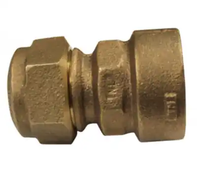 A Y McDonald 74754Q 1-1/2 in CTS Comp x Female Brass Straight Adapter Lead Free