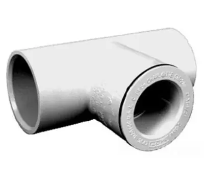 CHARLOTTE PIPE CTS2400F CTS 2400F 1-1/2X3/4 FAB TEE
