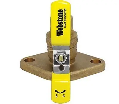 WEBSTONE SWT-X040 The Isolator 3/4 in Sweat x Flanged Brass Uni-Flange Ball Valve