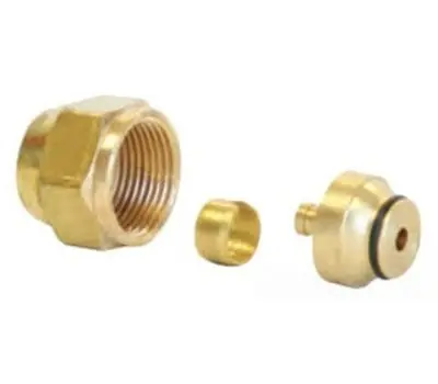 Uponor Wirsbo A4020313 5/16 in. QS Comp Fitting Assembly R20 Thread