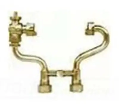 A Y MCDONALD 731-2BVXMTRNUT Brass Meter Setter