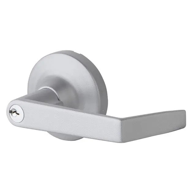 Schlage ED1500T-CLRM-R-KDC-SP28 Exit Trim Key-in-Lever Classroom Lever x Rose