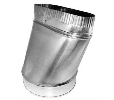 SOUTHWARK METAL 99A5 5 in. Galvanized Steel Oval to Round Straight Boot
