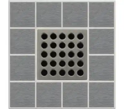 EBBE E4405 Square Shower Drain Grate Power 3.75 x 3.75 x 0.46 Replacement MPN