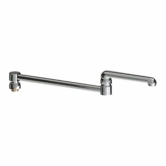 Chicago Faucets DJ18LEOJKAB 18 Double-Jointed Swing Spout