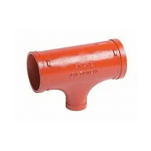 Victaulic FC16025P0C Segmentally Welded Pipe Reducing Tee 2-1/2 x 2-1/2 x 1-1/4 in