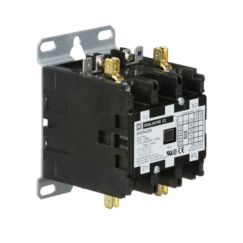SQUARE D 8910DPA32V09 Contactor, Panel, 600 VAC, DPST-NO, 2 Pole
