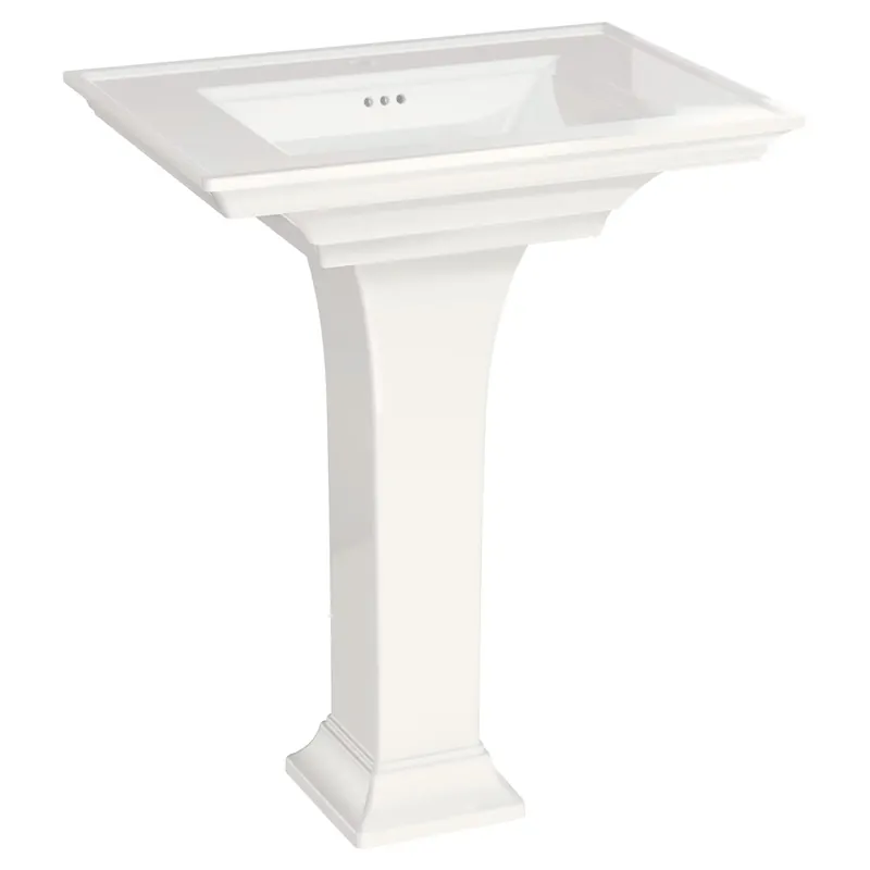 American Standard 0297.001.020 Town Square S Center Hole Only Pedestal Sink Top and Leg Combination