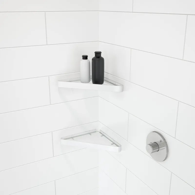 MAAX 10042818-276 Manhattan Corner Shelf with Glass