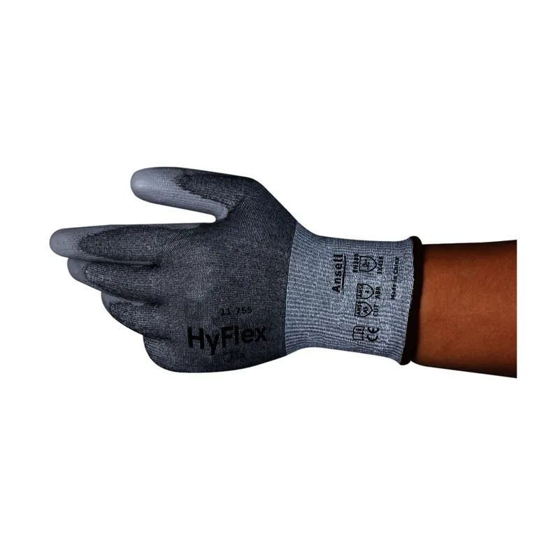 HyFlex 11755110 HyFlex 11-755 Size 11 Cut Resistant Gloves With Polyurethane Coated Palm And Fingertips