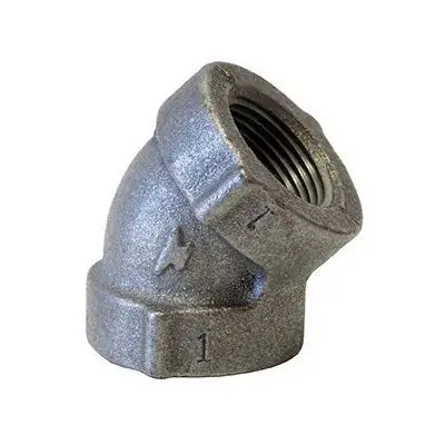 ANVIL 810024208 GL E 1-1/2 A 1-1/2 Standard Malleable Iron 45 Degree Elbow