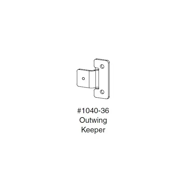 Bobrick 1040-36 Keeper for Outswing Door Replacement 1002023