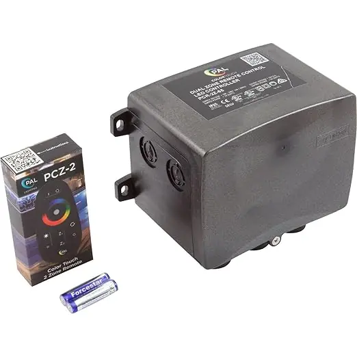 PAL LIGHTING 64-PCR-2DMX-65 Multi Color Dual Zone Lighting Controller DMX Transformer 65W
