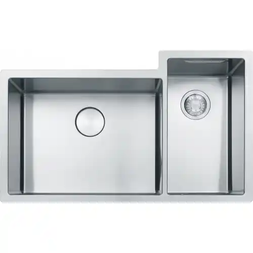 FRANKE CUX16021-W Culinary Center 35inch x 21inch Double Bowl Kitchen Sink Workstation