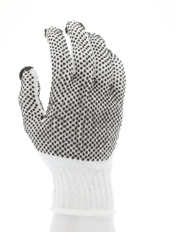 MCR Safety 9660L Dotted Cotton String Knit Work Gloves Large
