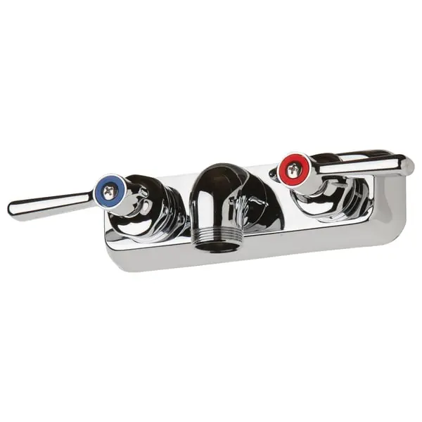 Chicago Faucets W4W-LES369AB W4W Series Wall-mounted Manual Faucet with 4 inches Centers
