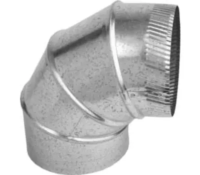 Gray Metal South 20-24-302 Galvanized Steel Adjustable Elbow 90-Degree