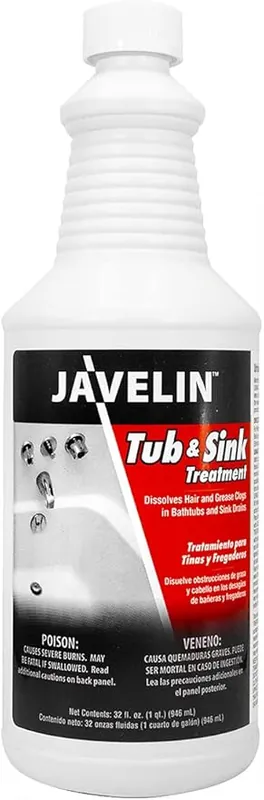 JAVELIN 1502616 Tub and Sink Treatment 1 qt