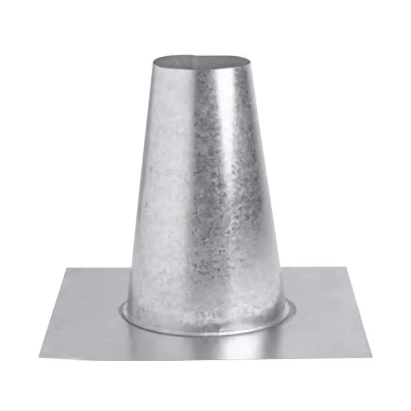 METAL-FAB 4MFT Type B-Vent 4 Inch Flat Tall Cone Flashing