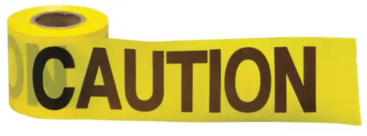Christy's TA-CTN-3-300 Caution Tape 3 inch x 300 ft