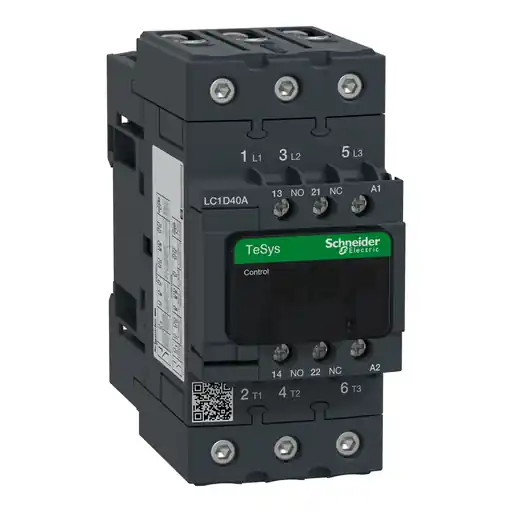 Schneider Electric LC1D40AB7 Contactor 24Vac Coil 3 Pole 40 Amps