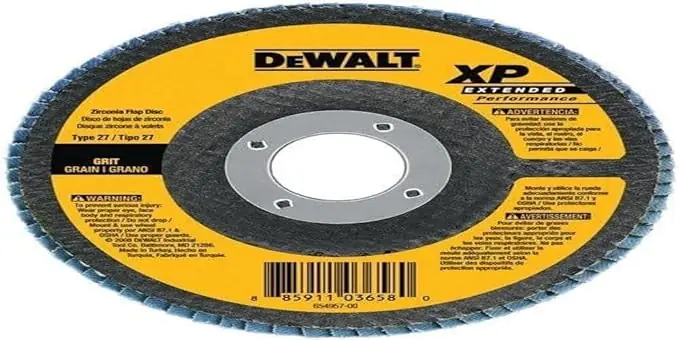 DEWALT DW8252 Flap Disc 4-1/2 Inch by 7/8 Inch 80g XP