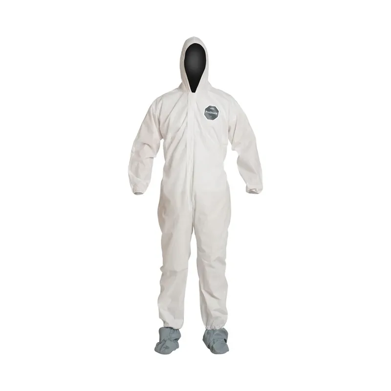 DUPONT D15022475 ProShield 10 X-Large Disposable Hooded Coverall With Attached Boots