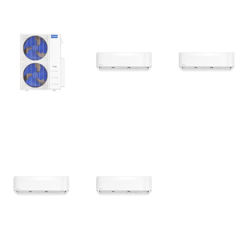MRCOOL DIY Multi-Zone 55000 BTU 5th Gen Mini Split Heat Pump System R454B 22 SEER2 (12k+12k+18k+24k)