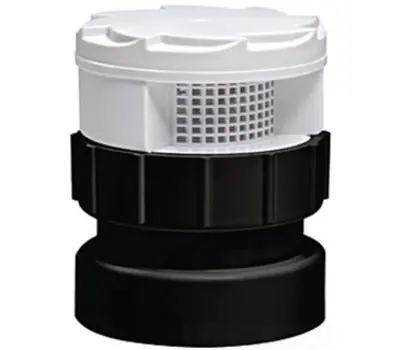 SIOUX CHIEF 250-122AB TurboVent 1-1/2 to 2 in. ABS Air Admittance Valve with Dual Fit Adapter