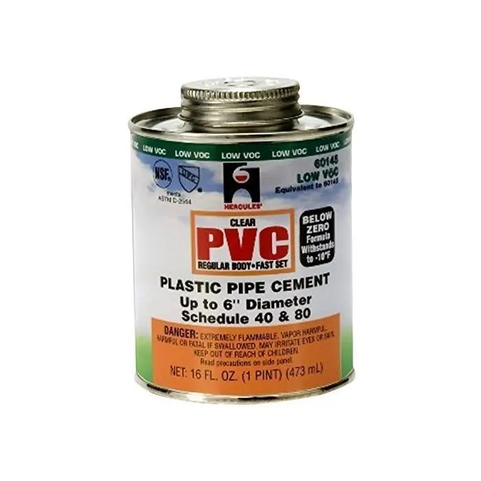 OATEY 60145 Regular Body Fast Set Below Zero PVC Cement 16 oz. Replacement MPN