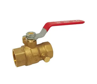 RED-WHITE VALVE 5060AB1 1 in. Threaded Brass Ball Valve, Lead-Free