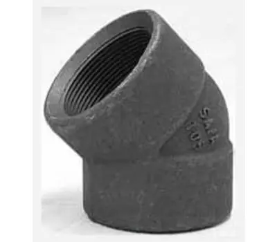 ANVIL 0361013600 2 in. Female x Female Forged Carbon Steel 45-Degree Elbow