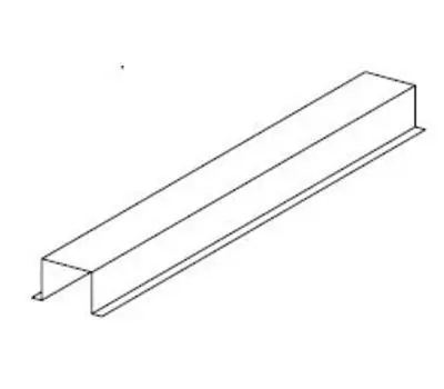 Crown Products 56041028 4 x 4 x 120 in. 28 gauge Galvanized Steel Line Cover