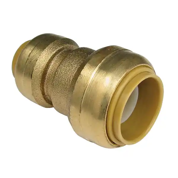 CASH-ACME SB014135 1-1/2 x 1-1/4 in. Push Brass Reducing Coupling
