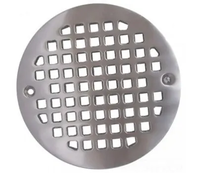 JONES STEPHENS C6087BN Round Cast Brass Heavy-Duty Strainer 4-1/4 in.
