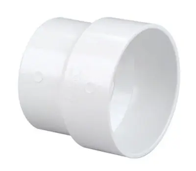 FITTINGS 4800-SD 3 in Hub x 4 in Sewer and Drain PVC Adapter